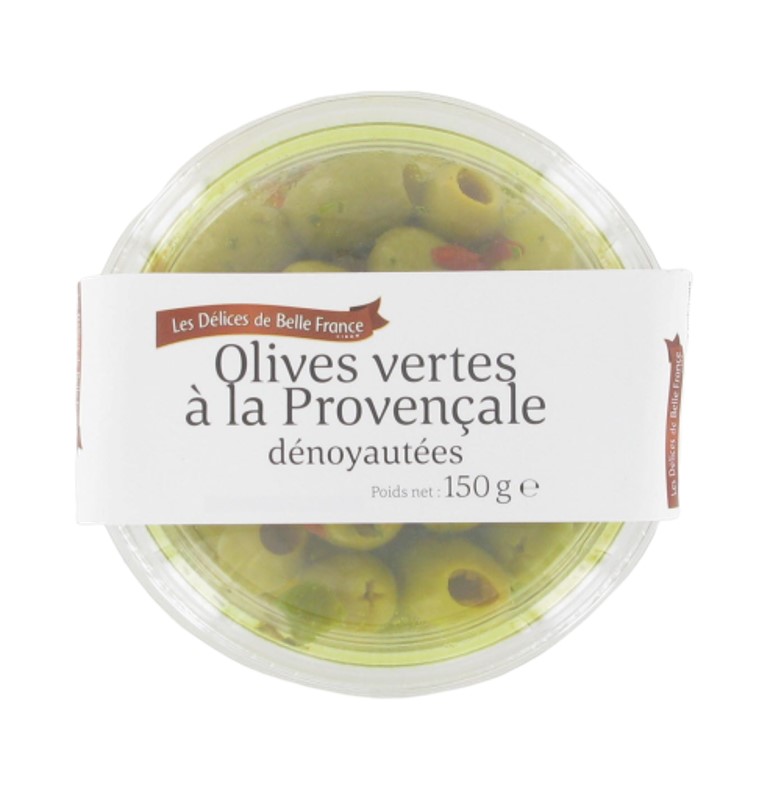 Olive verte dénoyautée provençale